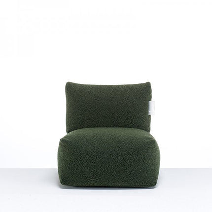 UNICORN Lounge chair pouf beanbag velvet children dark gray black natural dark green leather gray dark brown 48 x 48 x 50 x 23 width x depth x back height x seat height