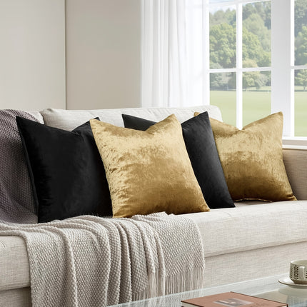 UNICORN Set of 4 Luxurious Velvet Pillow Covers Measuring 40.40 cm to 60.60 cm