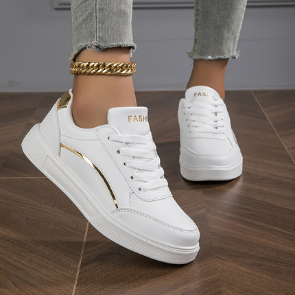 UNICORN Women'S Casual Sports Sneakers, Large Size White Skate Shoes