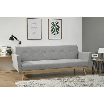 UNICORN Sofa bed gray black 85x212x79