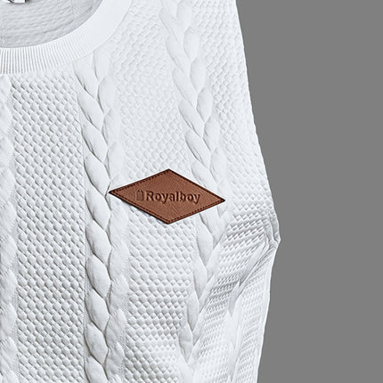 UNICORN Jacquard Knit Vest with Unique Patch Design s m l xl xxl