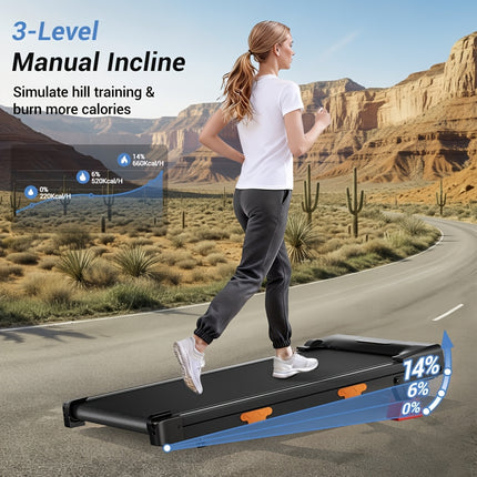 UNICORN 3-in-1 Portable Under Desk Walking Pad Black