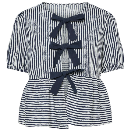 Talvalina strik blouse cloud maritime