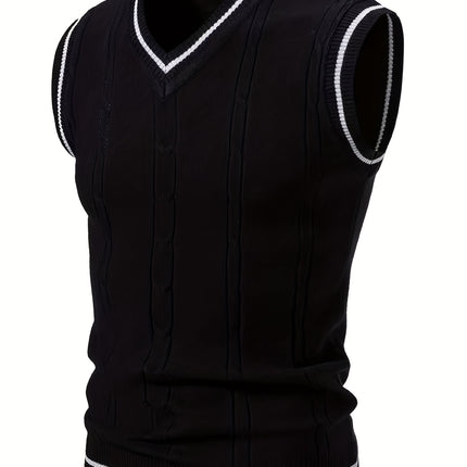 UNICORN Cross-Border Men Vest with a Twisted Knit Design s m l xl
