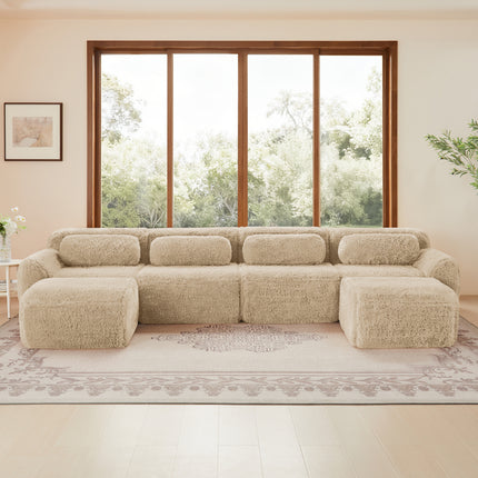 UNICORN U-shaped Modular Sofa Freely Combinable Khaki