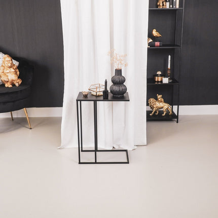 UNICORN Side Table Metal Black 45x30x60cm