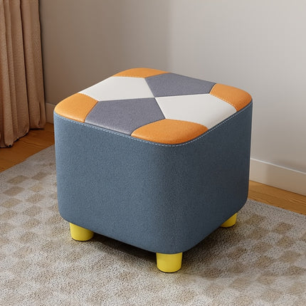 UNICORN Wood Stool Orange Gray White Blue Yellow