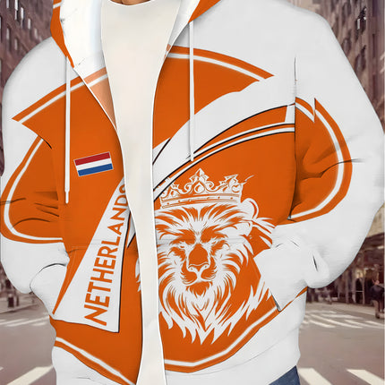 UNICORN Men'S Zip-Up Hoodie Casual Pullover Sweatshirt with a Hood s m l xl xxl
