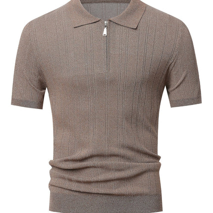 UNICORN Men' Breathable Short-Sleeve -Look Half-Zip Collar Shirt s m l xl xxl