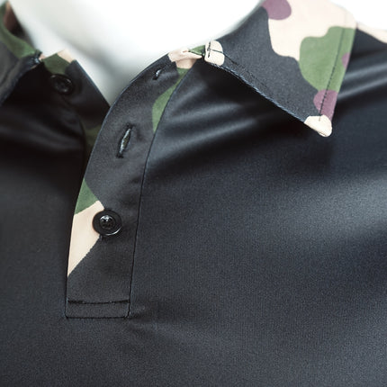 UNICORN Slim-Fit Classic Easy Short-Sleeve Polo Shirt with Camouflage s m l xl xxl xxxl