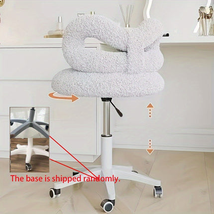UNICORN Elegant Makeup Chair with Adjustable Height white pink yellow light gray blue