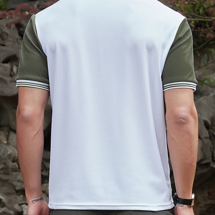 UNICORN Summer Short Sleeve Shirt Button-Front Placket, Collar & Ribbed Trim s m l xl xxl