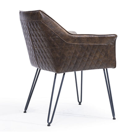 UNICORN Armchair brown grey 64x66x81