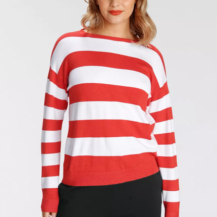 UNICORN Women's striped sweater red blue black 32/34 36/38 40/42 44/46