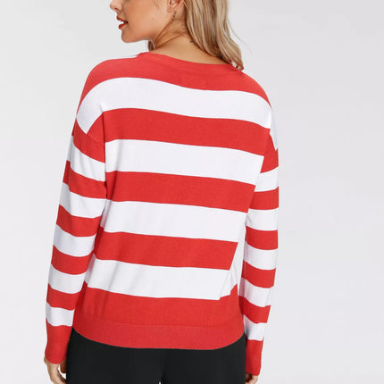 UNICORN Women's striped sweater red blue black 32/34 36/38 40/42 44/46