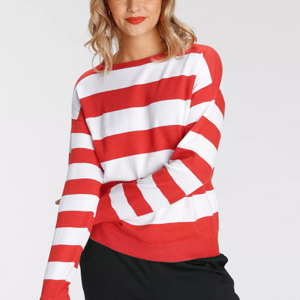 UNICORN Women's striped sweater red blue black 32/34 36/38 40/42 44/46