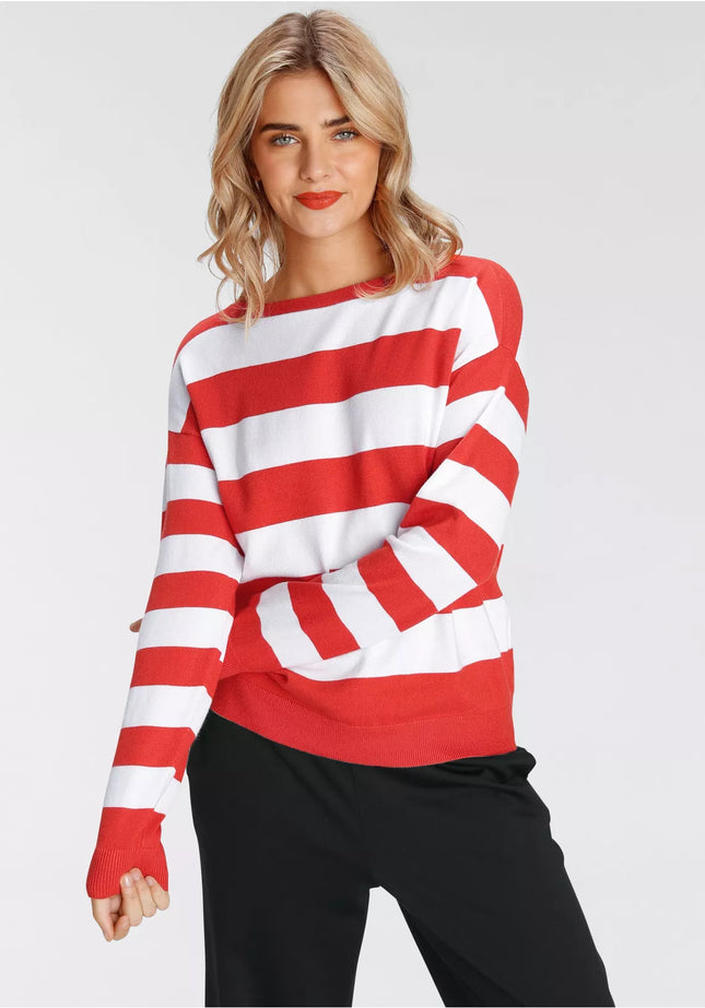 UNICORN Women's striped sweater red blue black 32/34 36/38 40/42 44/46