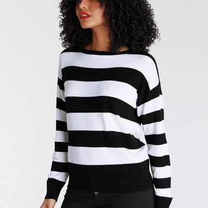 UNICORN Women's striped sweater red blue black 32/34 36/38 40/42 44/46