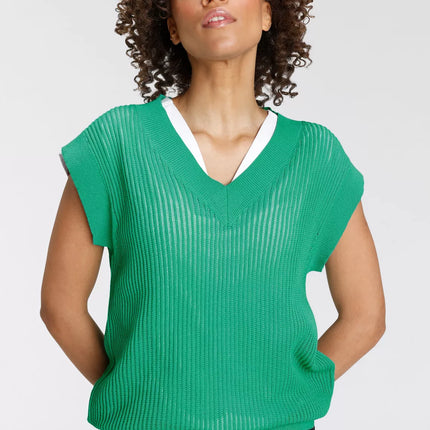 UNICORN Women's knitted sleeveless sweater green xs s m l