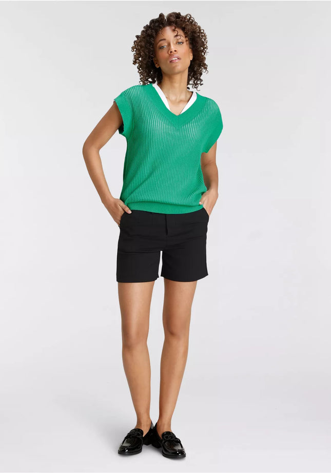 UNICORN Women's knitted sleeveless sweater green xs s m l