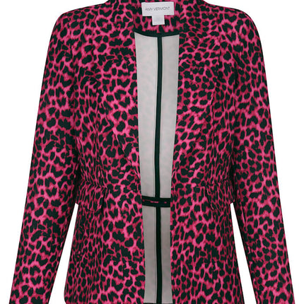 UNICORN Ladies blazer leopard print pink black s m l xl xxl xxxl xxxxl xxxxxl