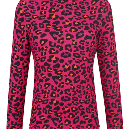 UNICORN Women's long-sleeved shirt leopard print pink black s m l xl xxl xxxl xxxxl xxxxxl