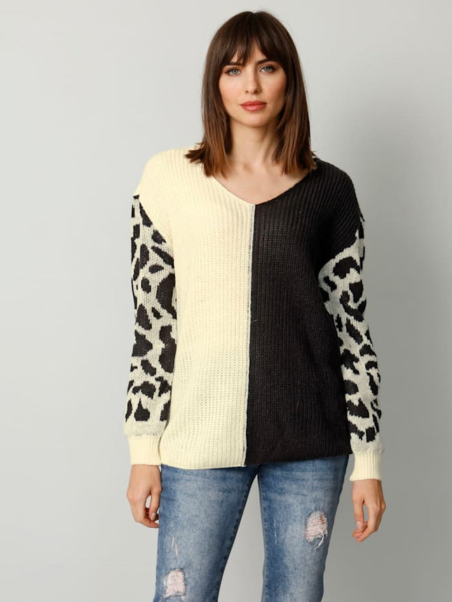 UNICORN Women's sweater leopard print black and white s m l xl xxl xxxl xxxxl xxxxxl