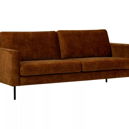 UNICORN Tweezitsbank bruin zwart donkergrijs Breedte 184 cm Diepte 86 cm Hoogte 84 cm Zithoogte 45 cm
