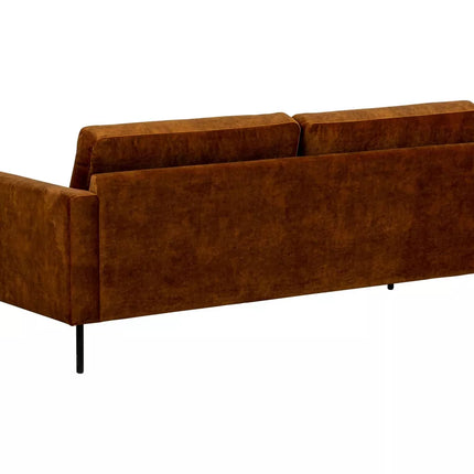 UNICORN Tweezitsbank bruin zwart donkergrijs Breedte 184 cm Diepte 86 cm Hoogte 84 cm Zithoogte 45 cm