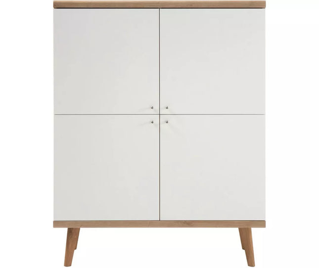 UNICORN Sideboard wall unit modern white Width 107 cm Depth 40 cm Height 134 cm