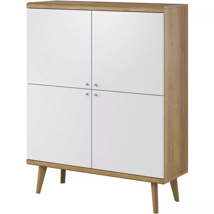 UNICORN Sideboard wall unit modern white Width 107 cm Depth 40 cm Height 134 cm