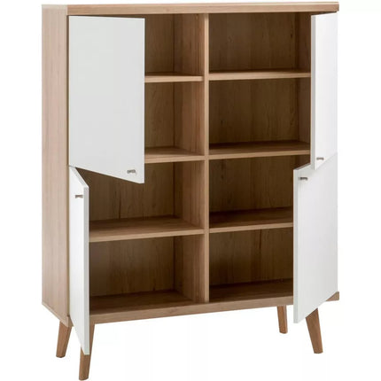 UNICORN Sideboard wall unit modern white Width 107 cm Depth 40 cm Height 134 cm