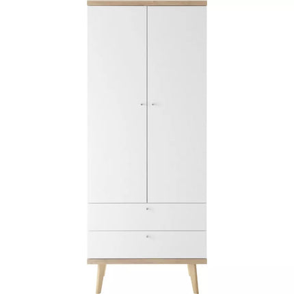 UNICORN Wardrobe modern white oak Width 80 cm Depth 56 cm Height 197 cm