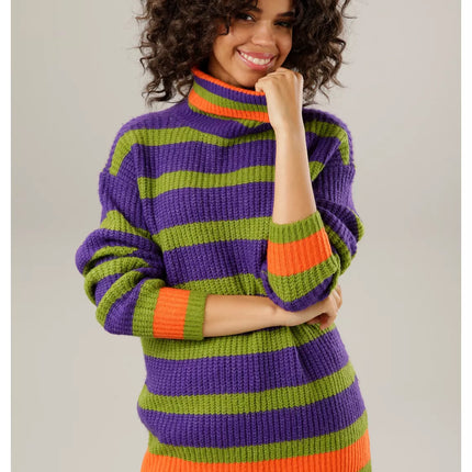 UNICORN Women's sweater green purple orange 34 36 38 40 42 44 46