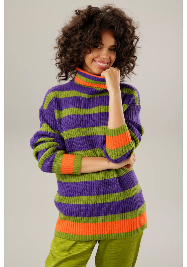 UNICORN Women's sweater green purple orange 34 36 38 40 42 44 46