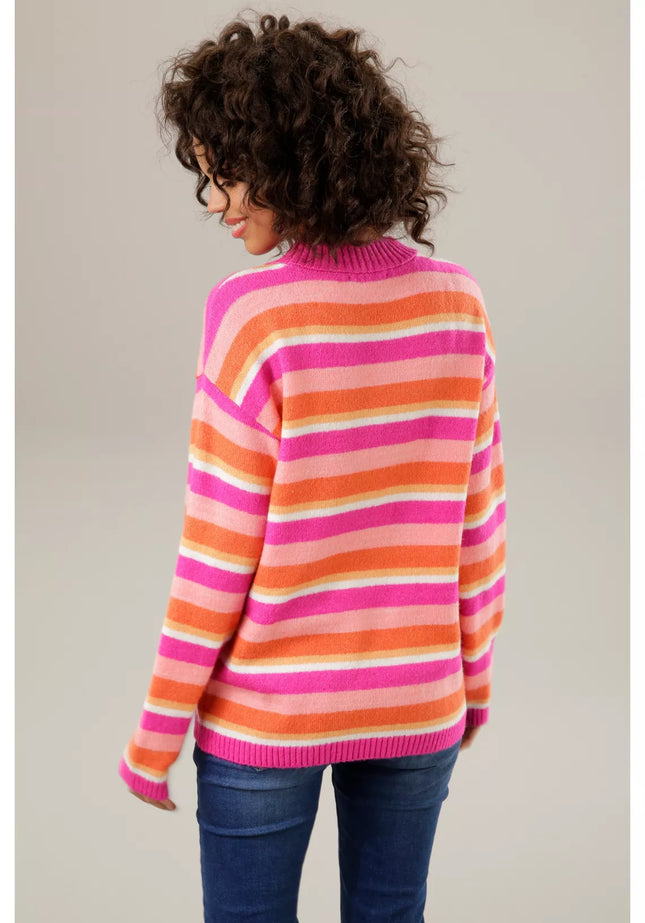 UNICORN Women's sweater knitted pink orange xs s m l xl xxl xxxl