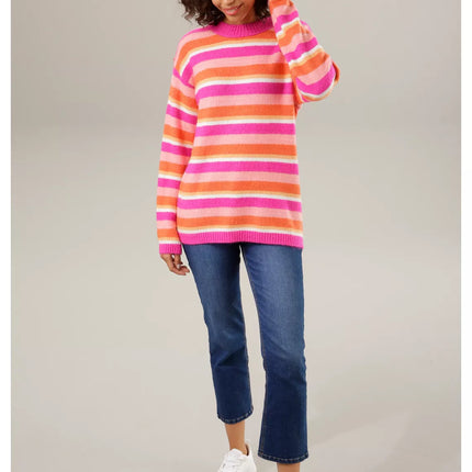 UNICORN Women's sweater knitted pink orange xs s m l xl xxl xxxl