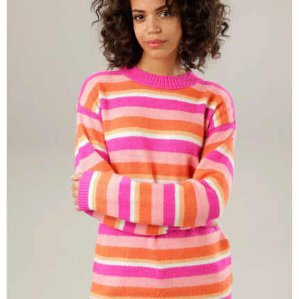 UNICORN Women's sweater knitted pink orange xs s m l xl xxl xxxl