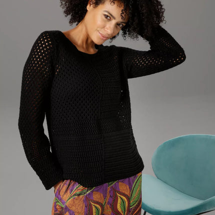 UNICORN Women's knitted sweater pink black 34 36 38 40 42 44 46 48