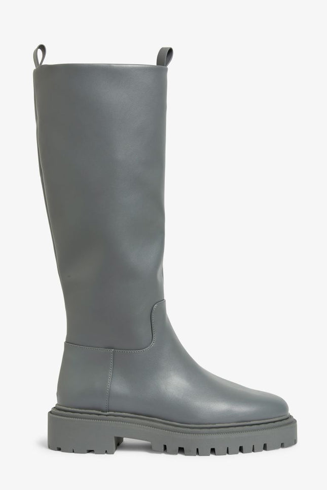 UNICORN Women's high boots leather gray 36 37 38 39 40 41