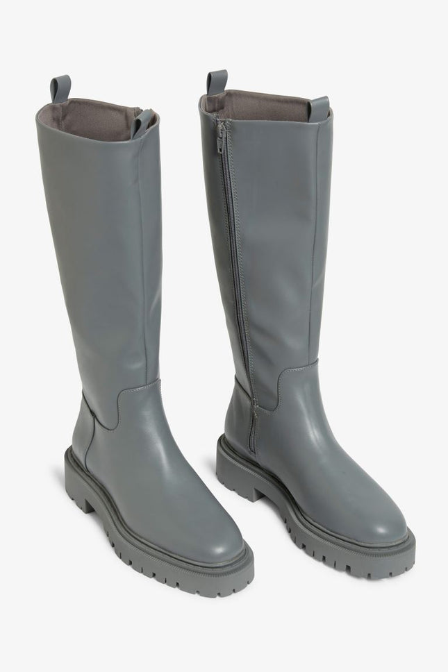 UNICORN Women's high boots leather gray 36 37 38 39 40 41