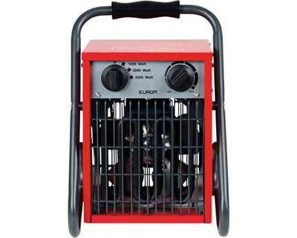 EUROM Elektrische werkplaatskachel EK3201 3000 Watt rood