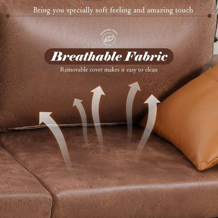 UNICORN 3-Seater Sofa Bed Dimensions 200 x 87 x 80 cm, Brown