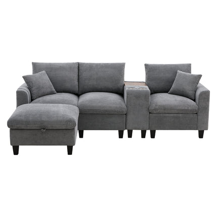 UNICORN Modern L-shaped sofa the first choice for small apartments Gray Beige
