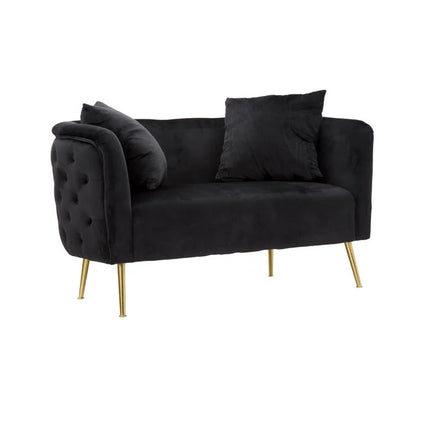 UNICORN Two-seater sofa black length 74cm width 127cm height 71cm