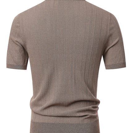 UNICORN Men' Breathable Short-Sleeve -Look Half-Zip Collar Shirt s m l xl xxl