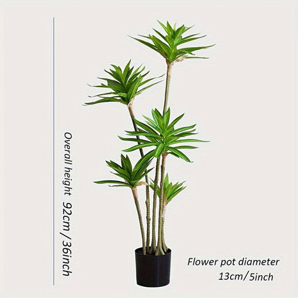UNICORN Large Indoor Artificial Plant Resembling a Lily Bamboo