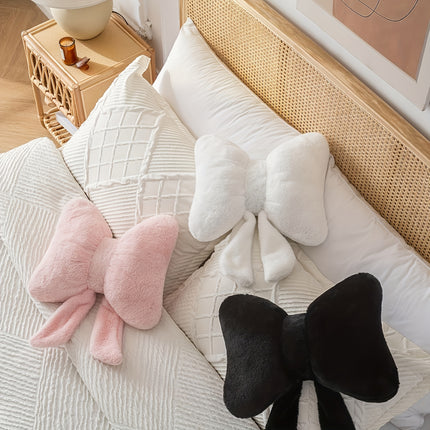 UNICORN Cute Rabbit Bow Pillow for The Living Room Or Bed white pink black 31 41 cm