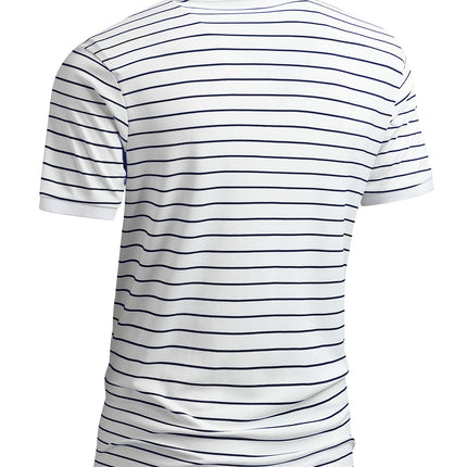 UNICORN Casual Striped Golf Shirt Breathable Short Sleeve Summer Top s m l xl xxl