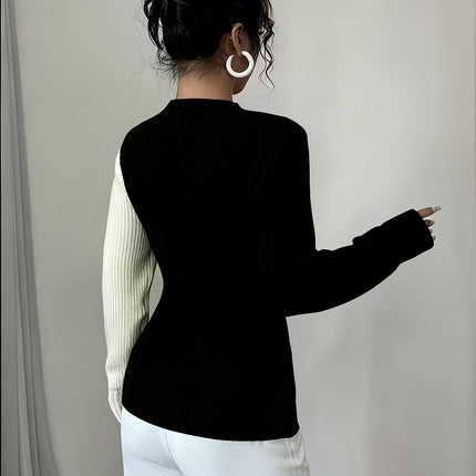 UNICORN Womens Valentine's Day Color-block Heart Pattern Pullover s m l xl
